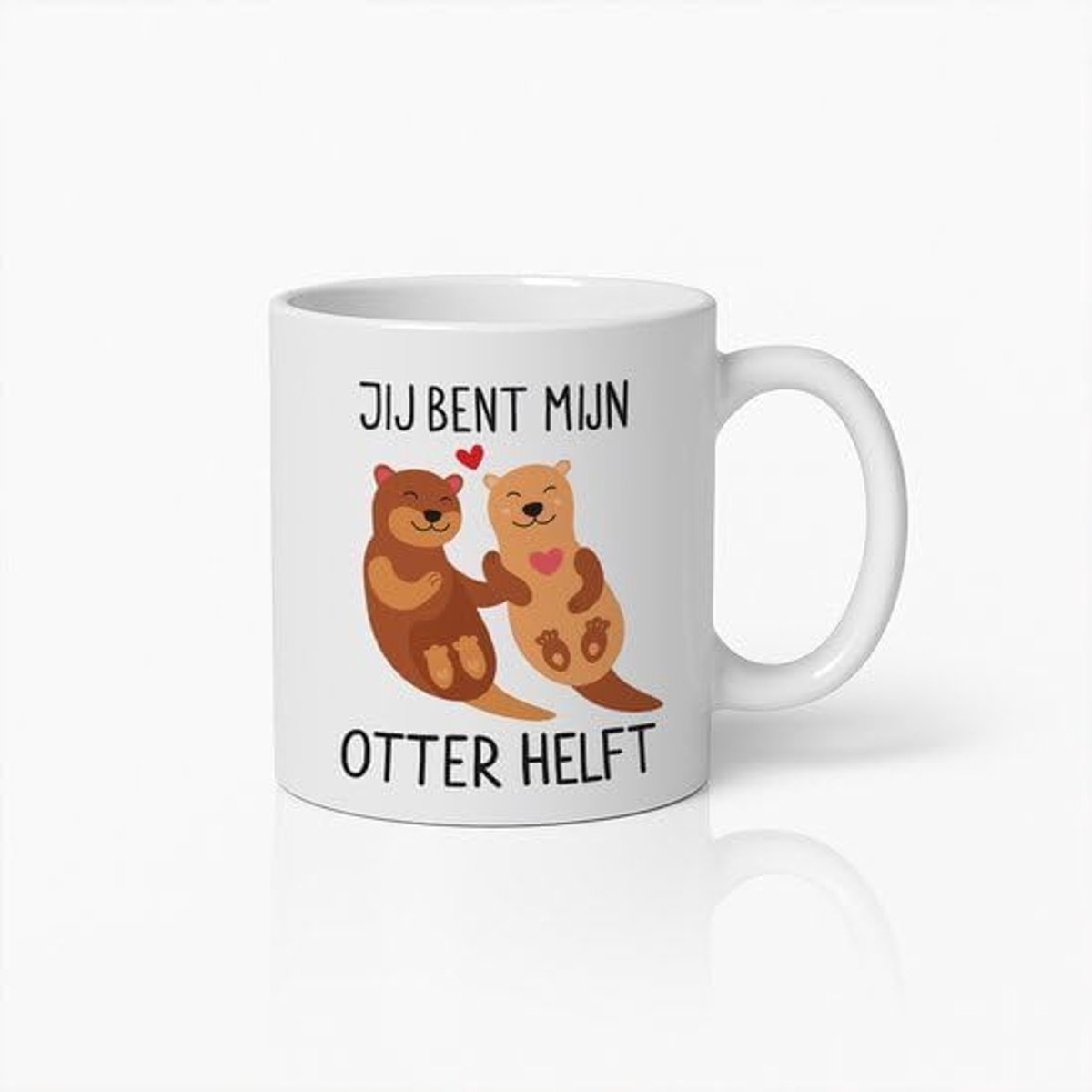 Otters Koppelmok - 'Jij Bent Mijn Otter Helft' Romantische Koffiekop - Perfect Cadeau Voor Partners En Geliefden