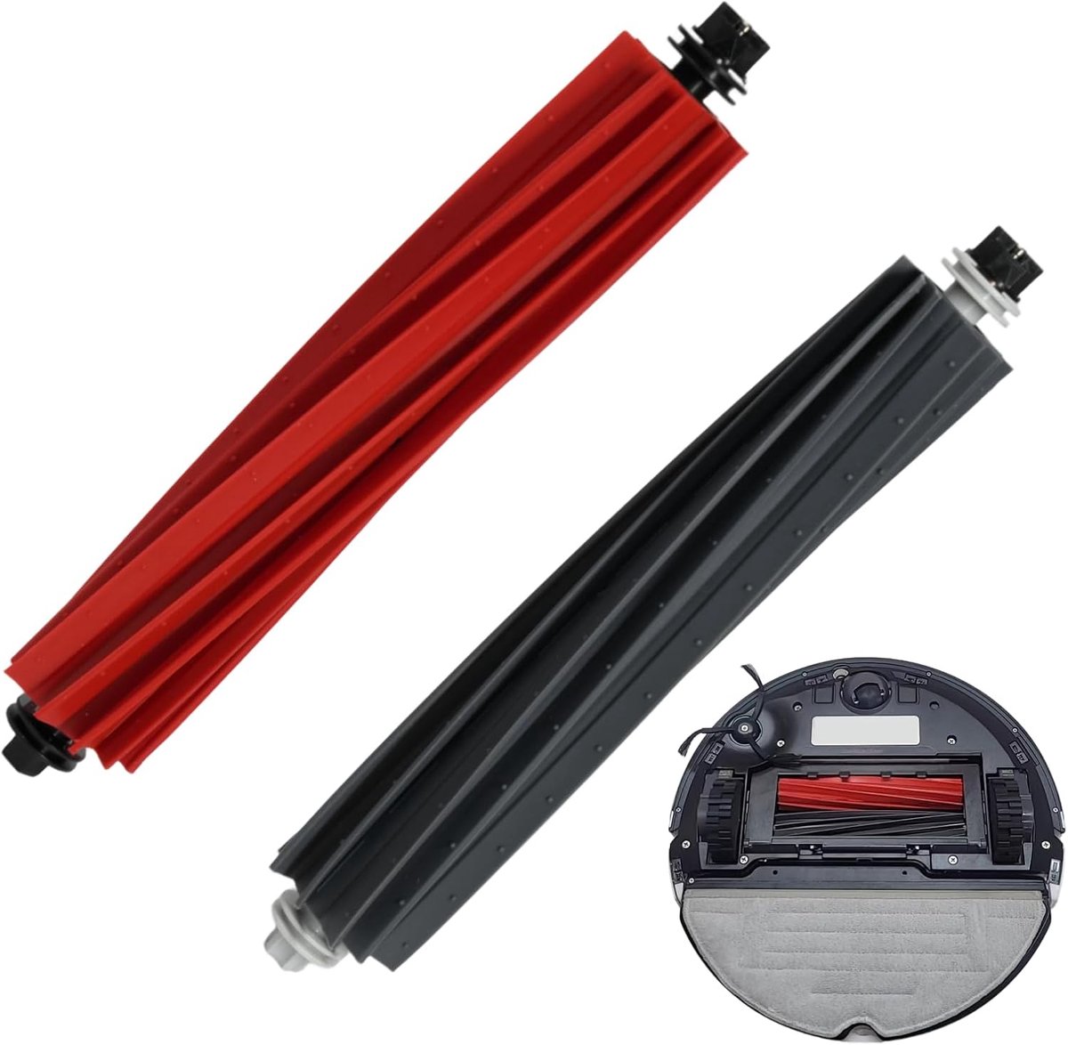 Reserveonderdelen van Geschikt voor Roborock – set van 2 afneembare hoofdborstels als accessoires/S8 Pro Ultra accessoires voor Roborock S8-serie, wasbaar en gemakkelijk te reinigen