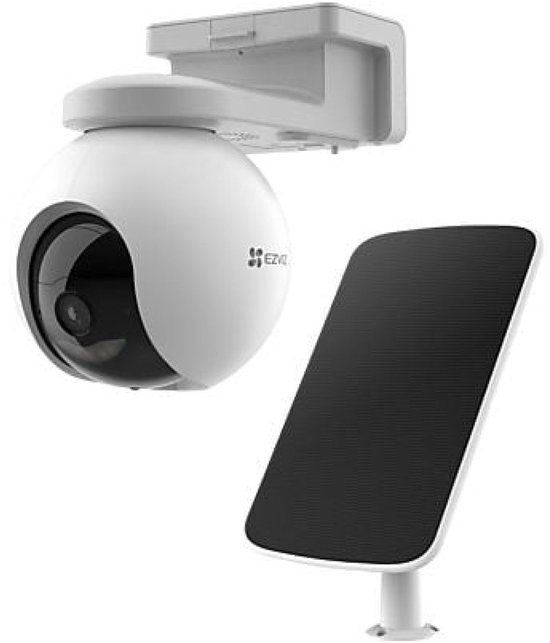 EZVIZ HB8 Pro 4K Kit Draadloze Beveiligingscamera WiFi met 5W Zonnepaneel - AI Personen/Voertuigdetectie - 360° PTZ - Nachtzicht in Kleur - Buitencamera - Geen maandkosten - Wit - 2 Stuks van EZVIZ — afbeelding 4