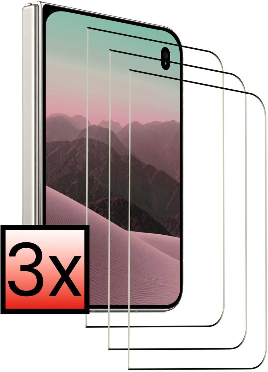 Screenprotector - 3 Stuks - Geschikt voor Apple iPhone Duo - Full Cover - Beschermglas - Gehard Glas - Tempered Glass - Screen Protector