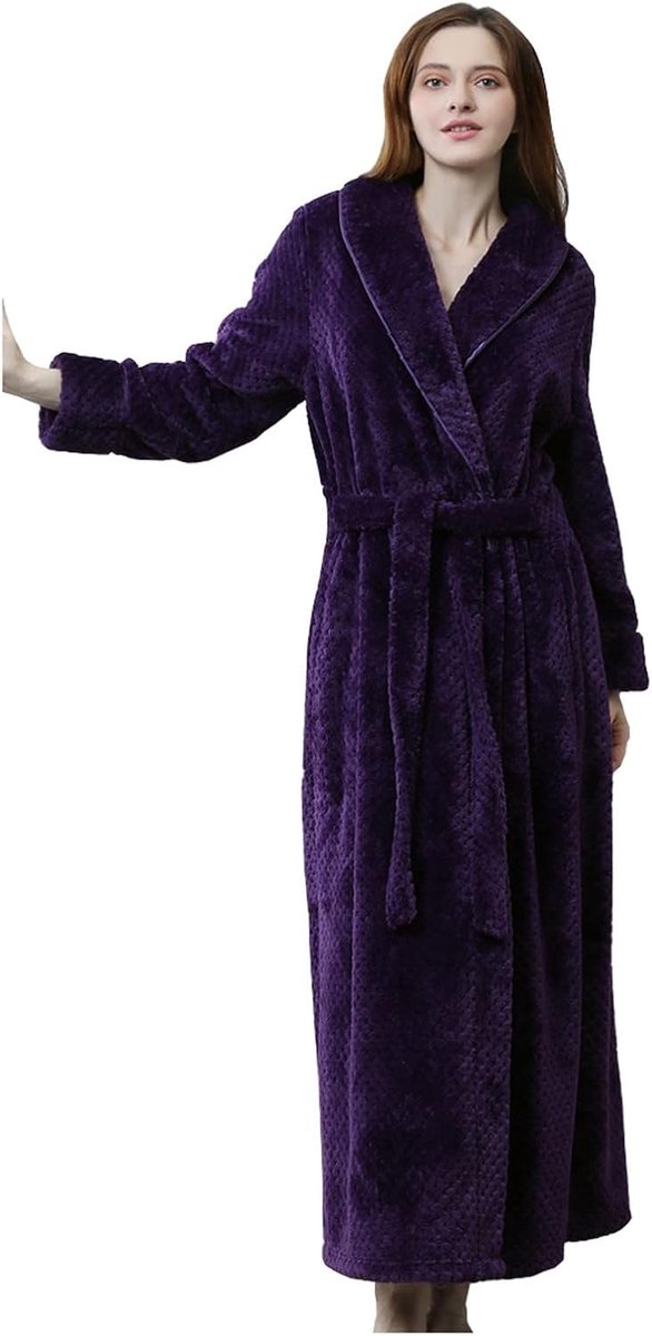 Pyjama voor dames, winter, warm, pilou, badjas voor dames en lange