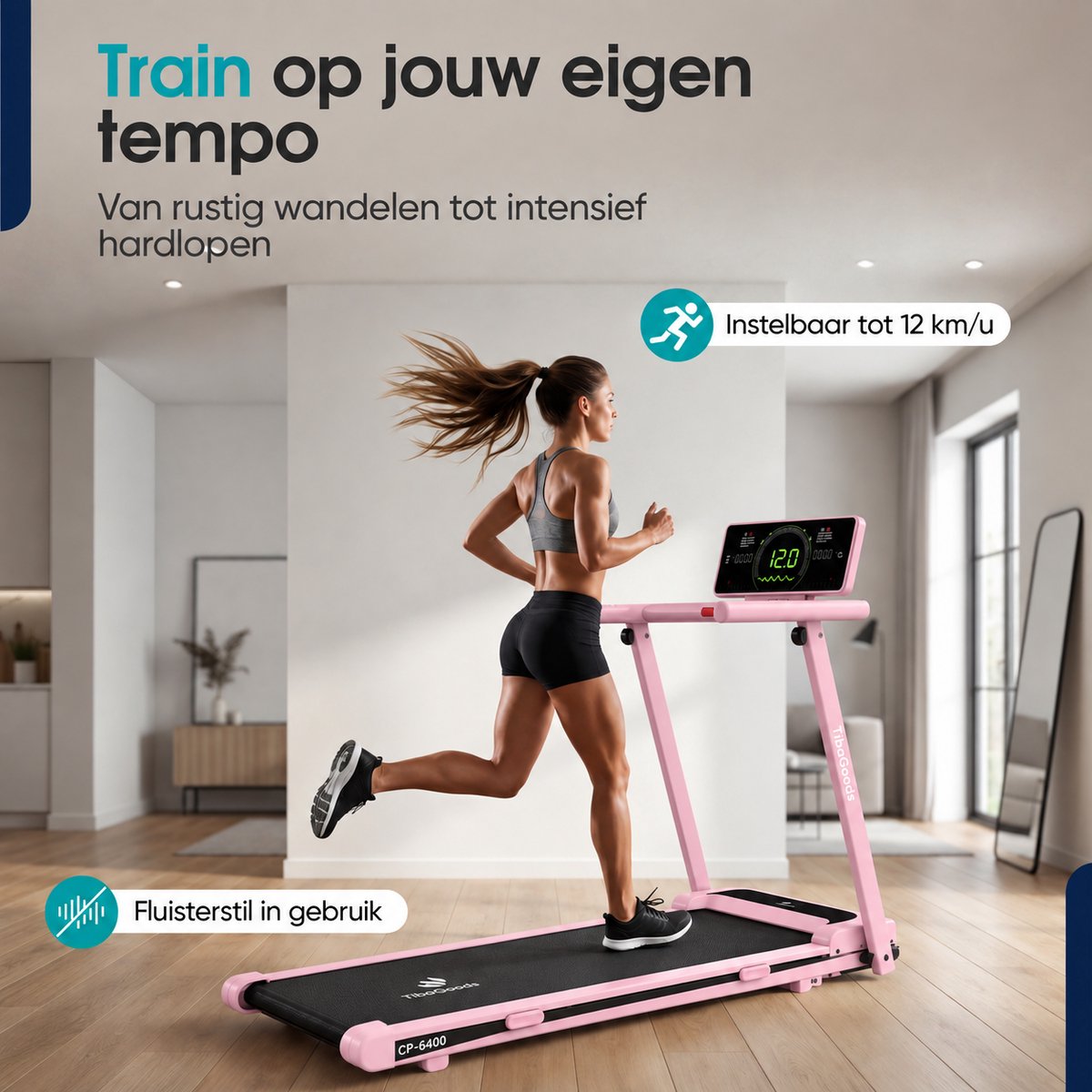 TibaGoods TibaGoods 1-12 km/u Loopband - afbeelding 2