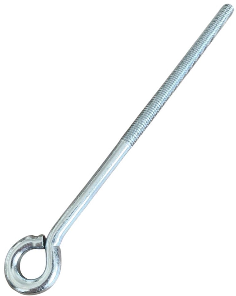 20 x ringschroef, oogschroef M10/200 mm, hoogwaardige oogbouten voor veilige bevestiging, verzinkt staal, ideaal voor binnen en buiten, constructies, robuuste schroefoogoplossing