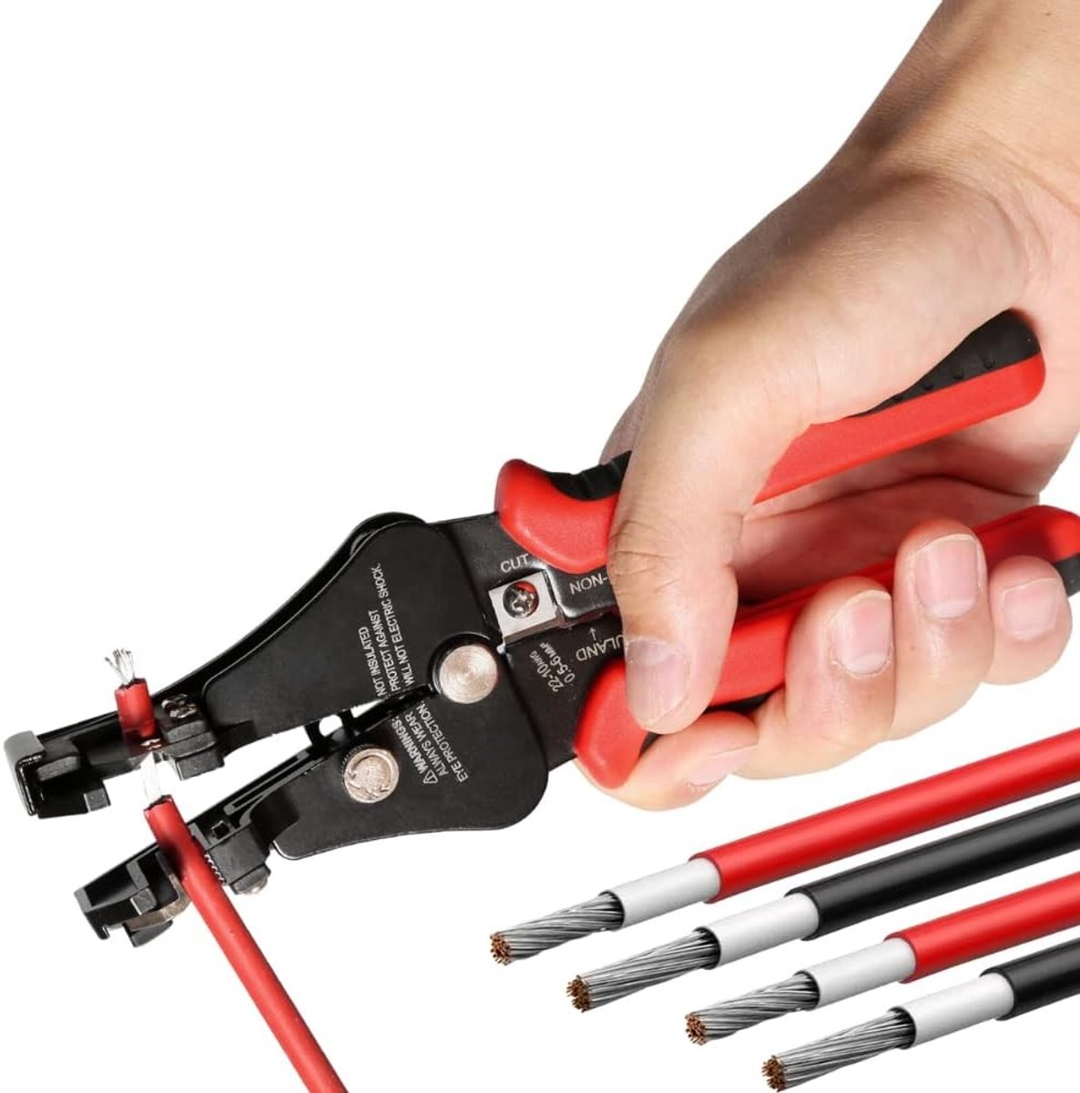 Automatische Stripgereedschap voor Elektriciens, Zonne-energie Voeding, Multi-functionele Kabelstripper en Cutter voor 2.5/4/6 mm² Kabels