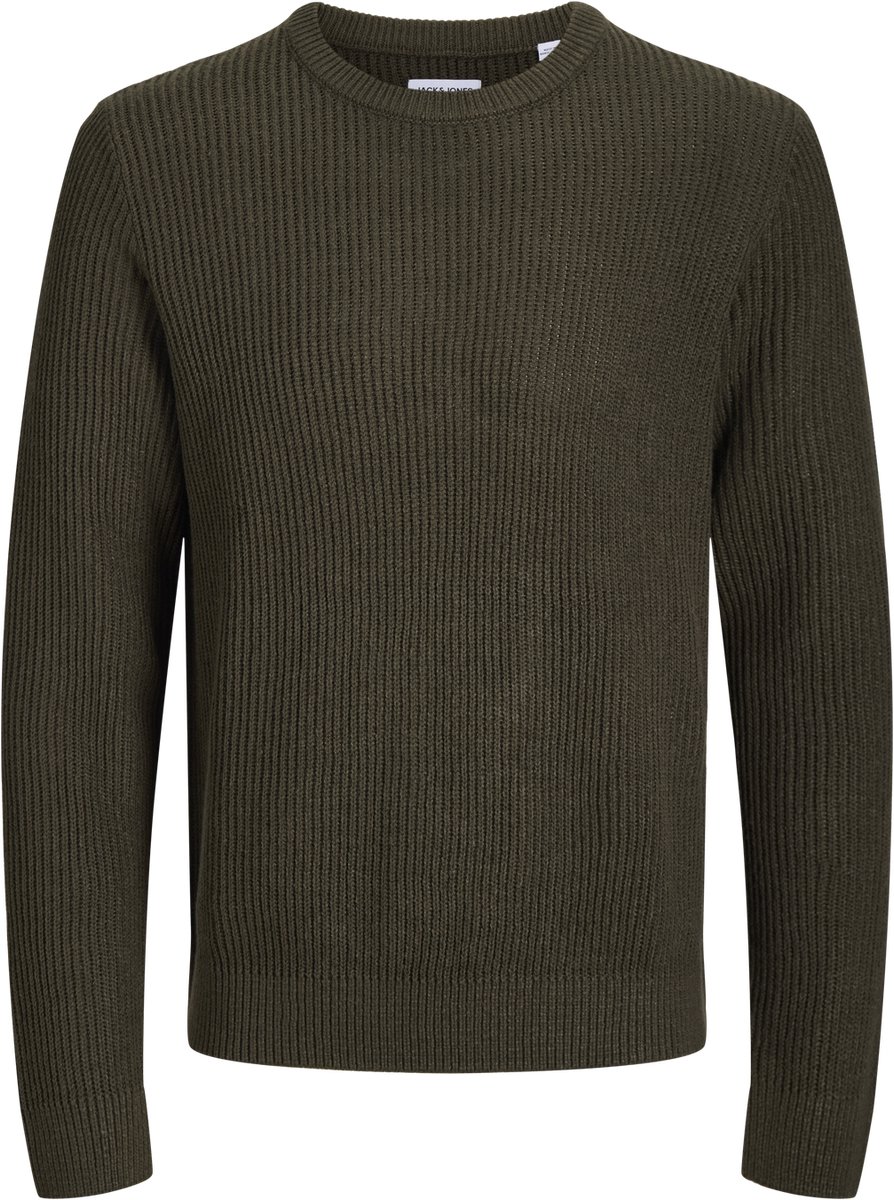 JACK & JONES PLUS - JJPANNEL KNIT CREW NECK AW26 PLS Heren Trui