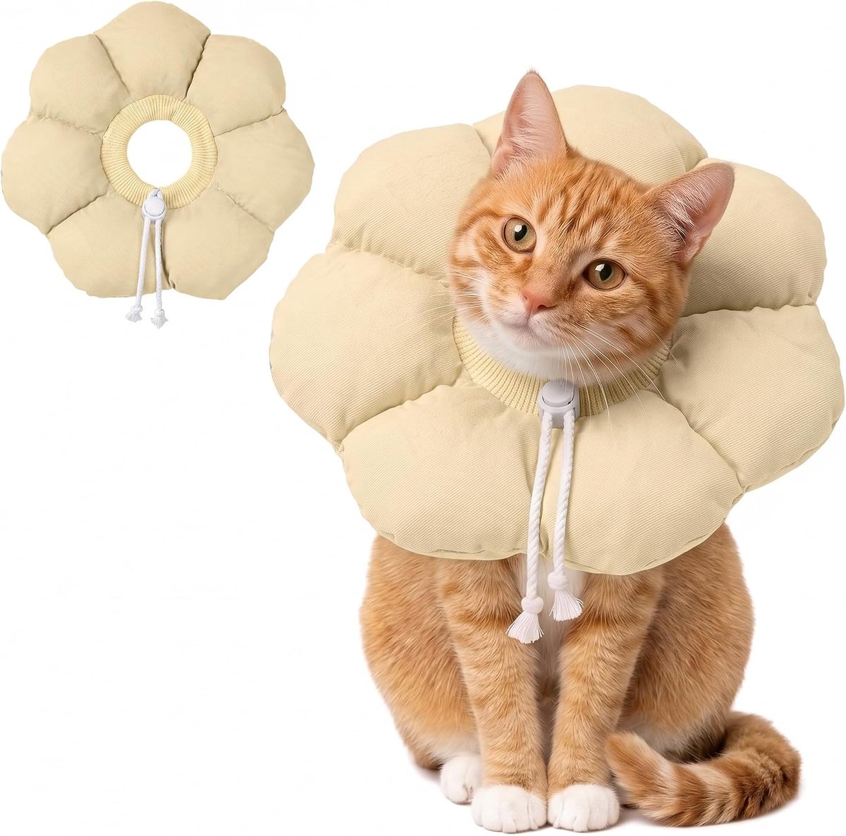 Elisabethanische kattenhalsband voor katten, zacht