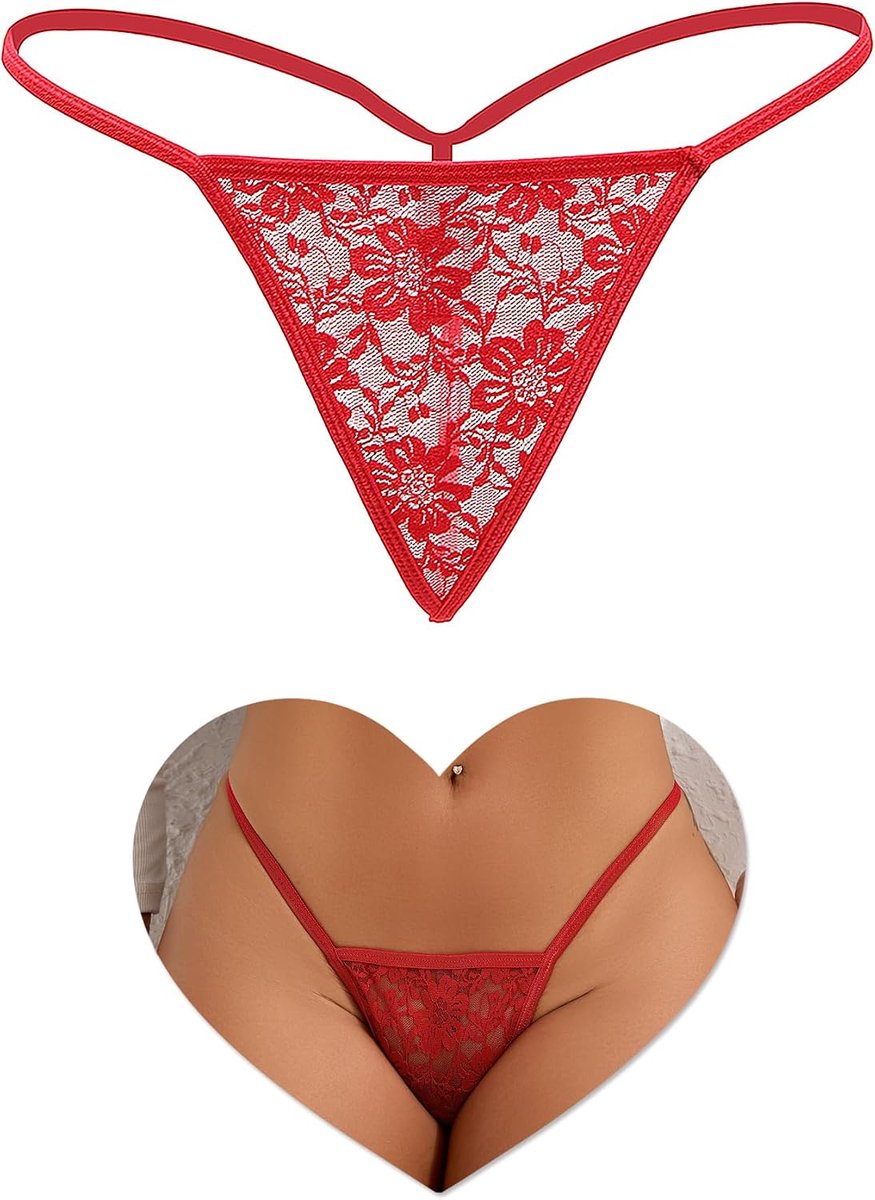 Tanga Dames S-2XL Sexy Dunne Onderbroek Kant