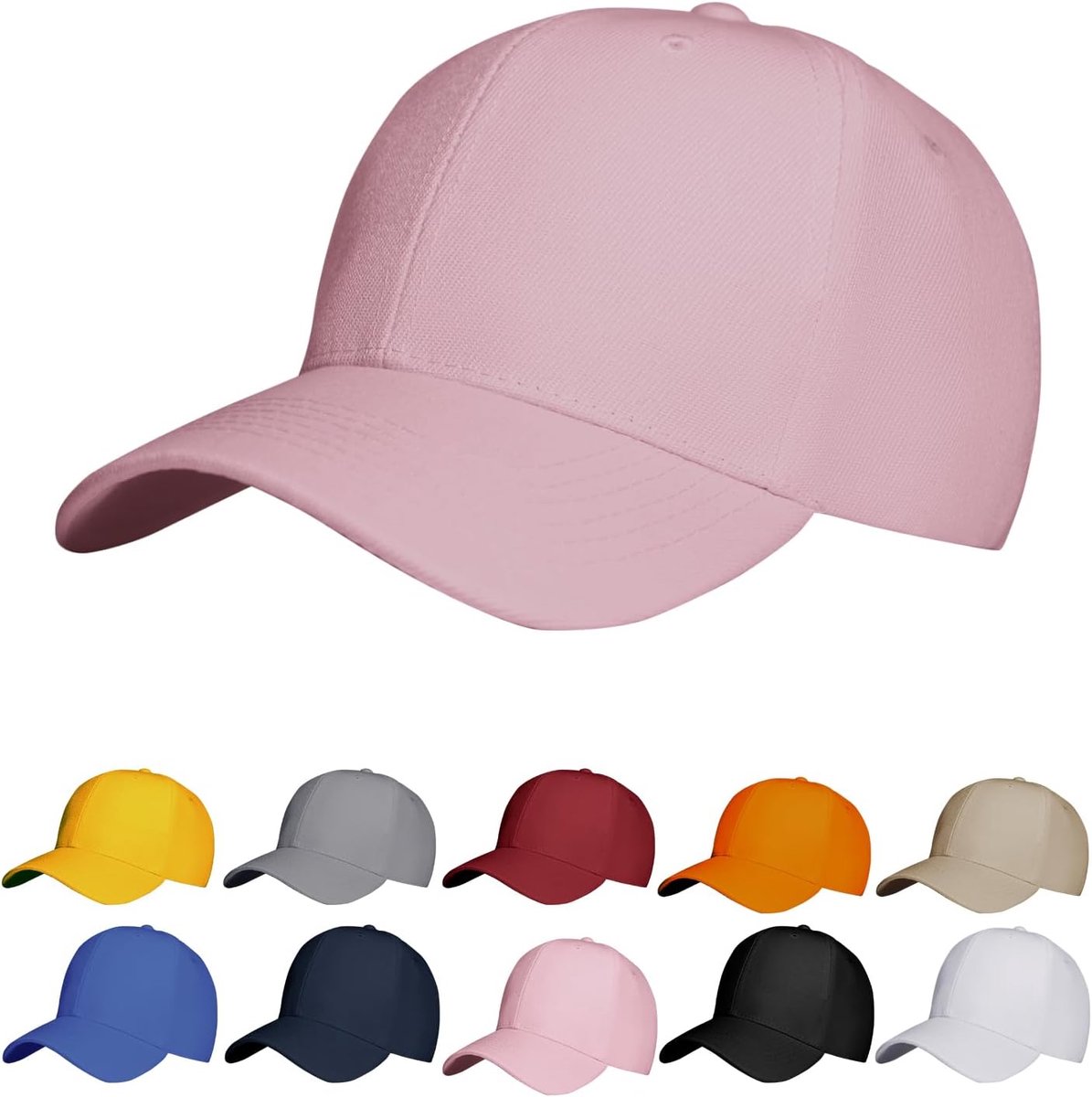baseballpet, katoenen baseballpet, uniseks hoed met vizier, ademend, casual outdoor beweging caps