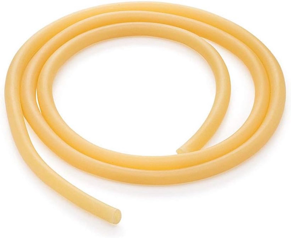 6 mm x 9 mm natuurlijk latex rubberen buis, chirurgische laboratoriumbuis rubberen slang met zeer elastisch en sterk (80 cm)