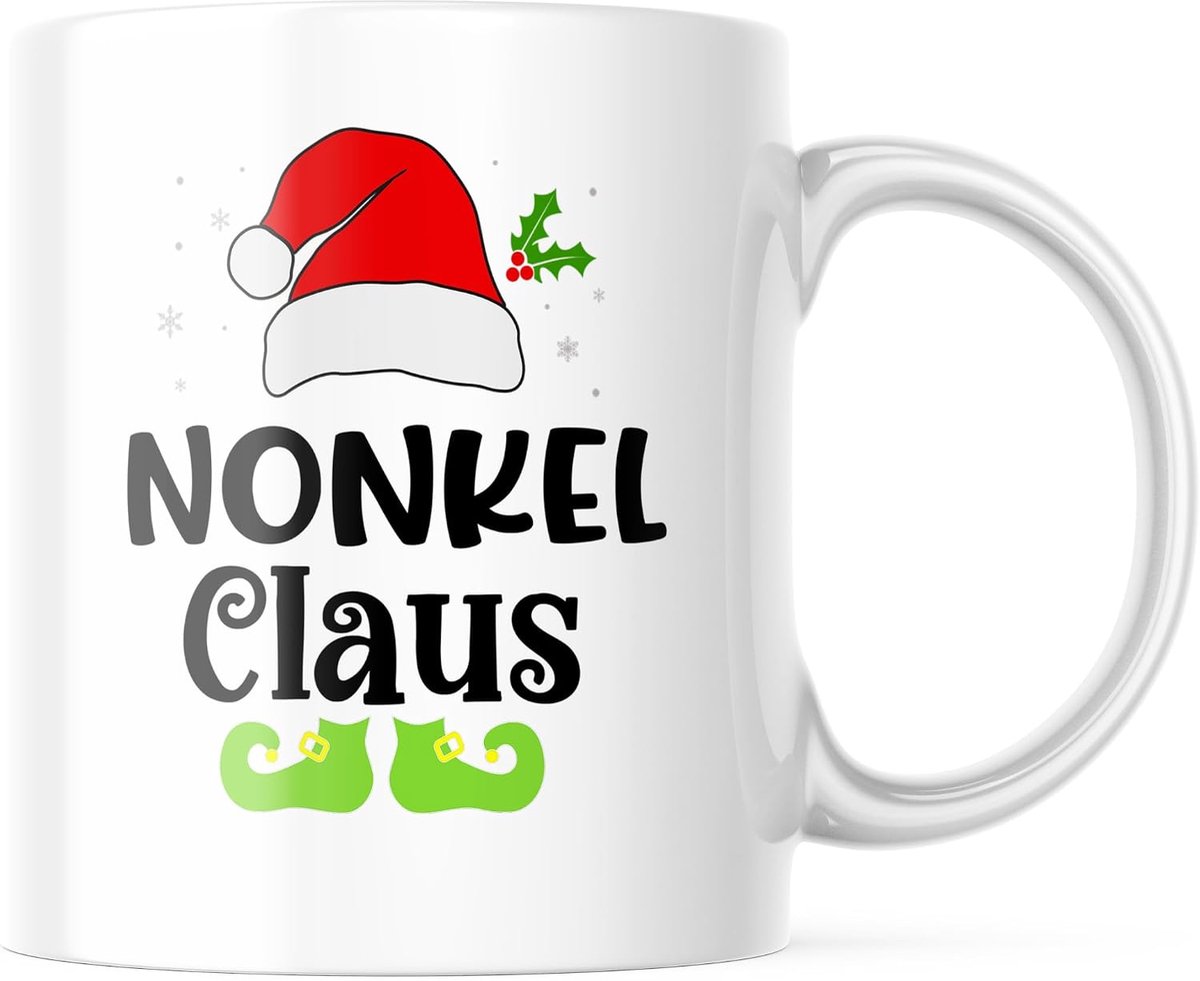 Claus Mok, Grappig Kerstcadeau voor Oom, Leuke Koffiebeker voor de Beste Nonkel, Kerstmis Mok