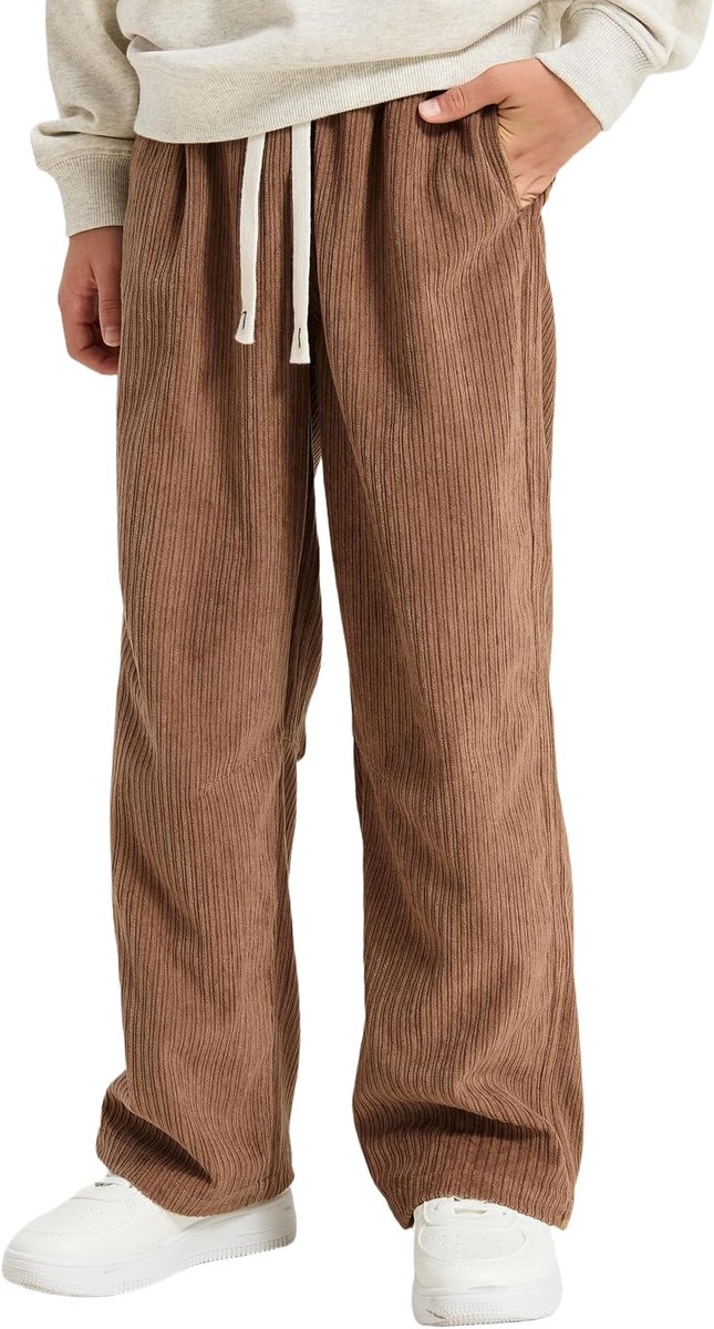 Joggingbroek voor jongens met elastische tailleband en rechte