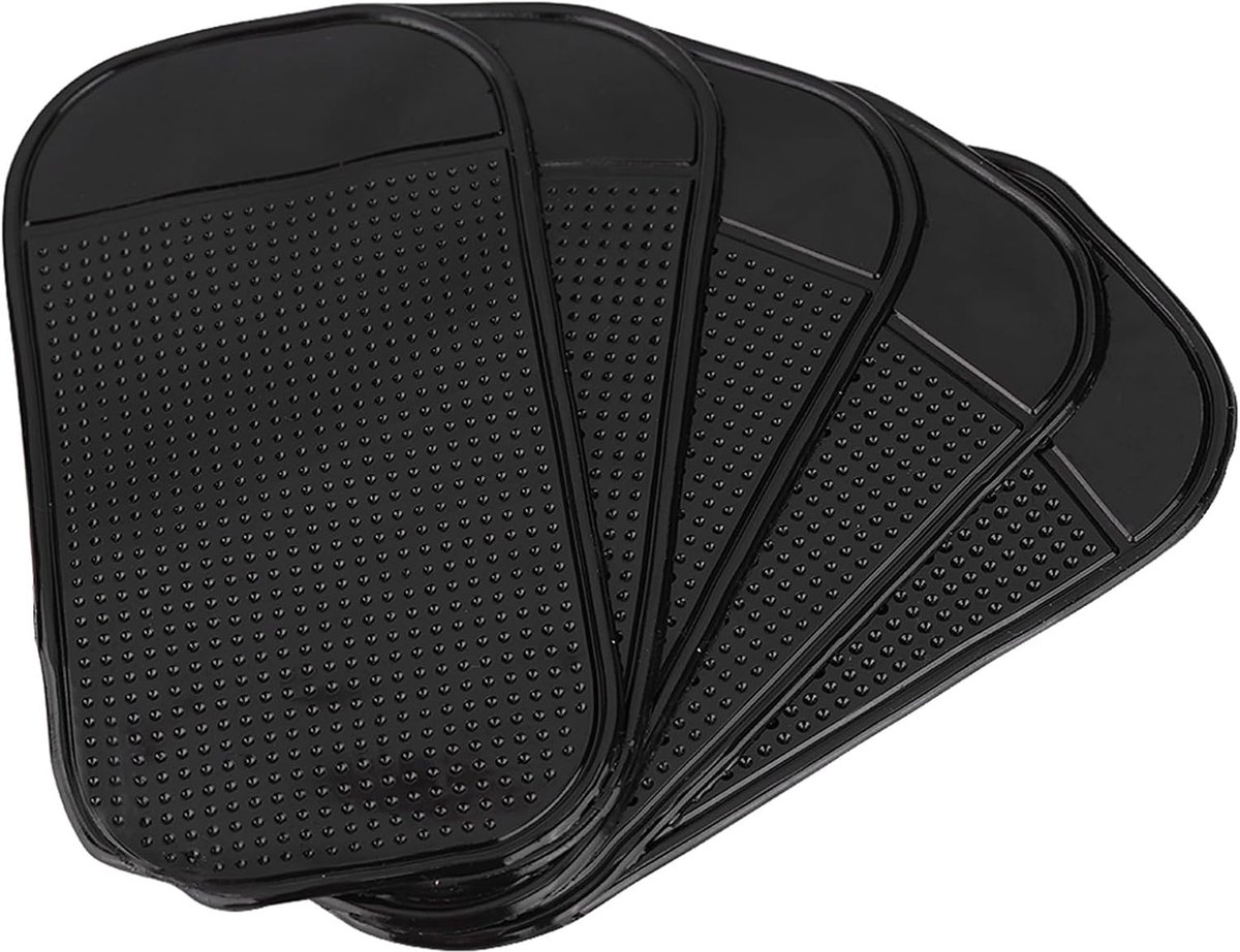 Grip Kussen Niet -slip Plakkerige Mat Anti Dia Glaasjes Mobiele Telefoon Houder Zwarte Set