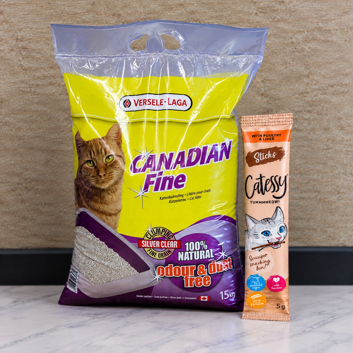 Canadian Fine Super Premium - Kattenbakvulling - 15kg -extra snack cattesy