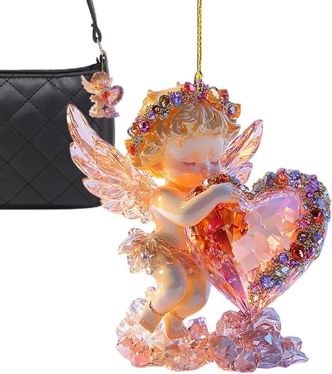 Kerstversieringen, Engel Ornamenten Sleutelhanger charme hanger
