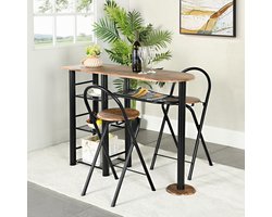 Set van tafel en stoel, eetkamer, 2 personen, keukentafel, k