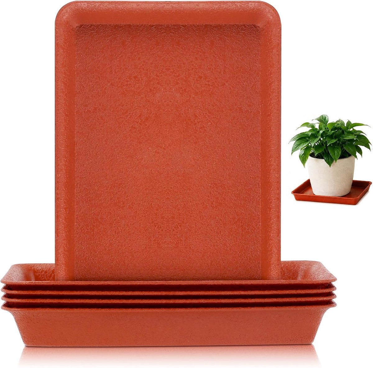 2 stuks bloempot onderzetters 45 cm onderzetter bloempot rechthoekig