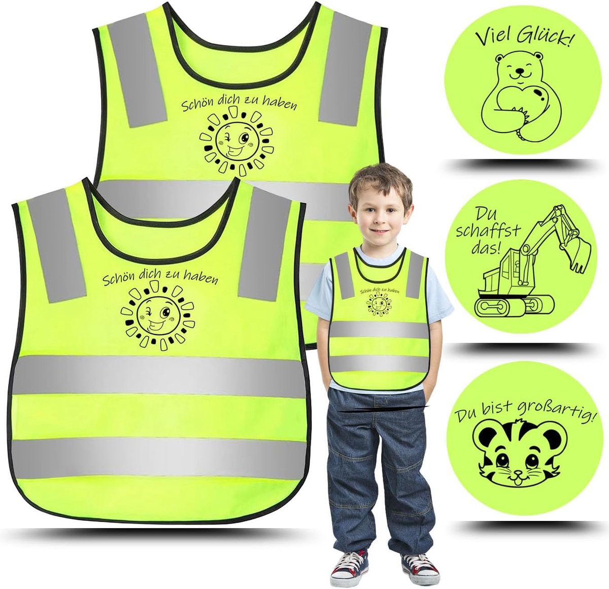 Veiligheidsvesten voor Kinderen, 360 Gradens Reflecterend
