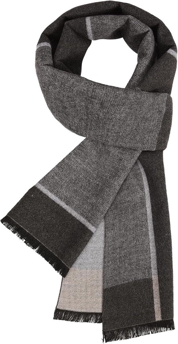 Sjaals winter sjaal klassieke tartan sjaal zachte warme omkeerbare lange geruite sjaal met kwastje voor winter herfst mode business