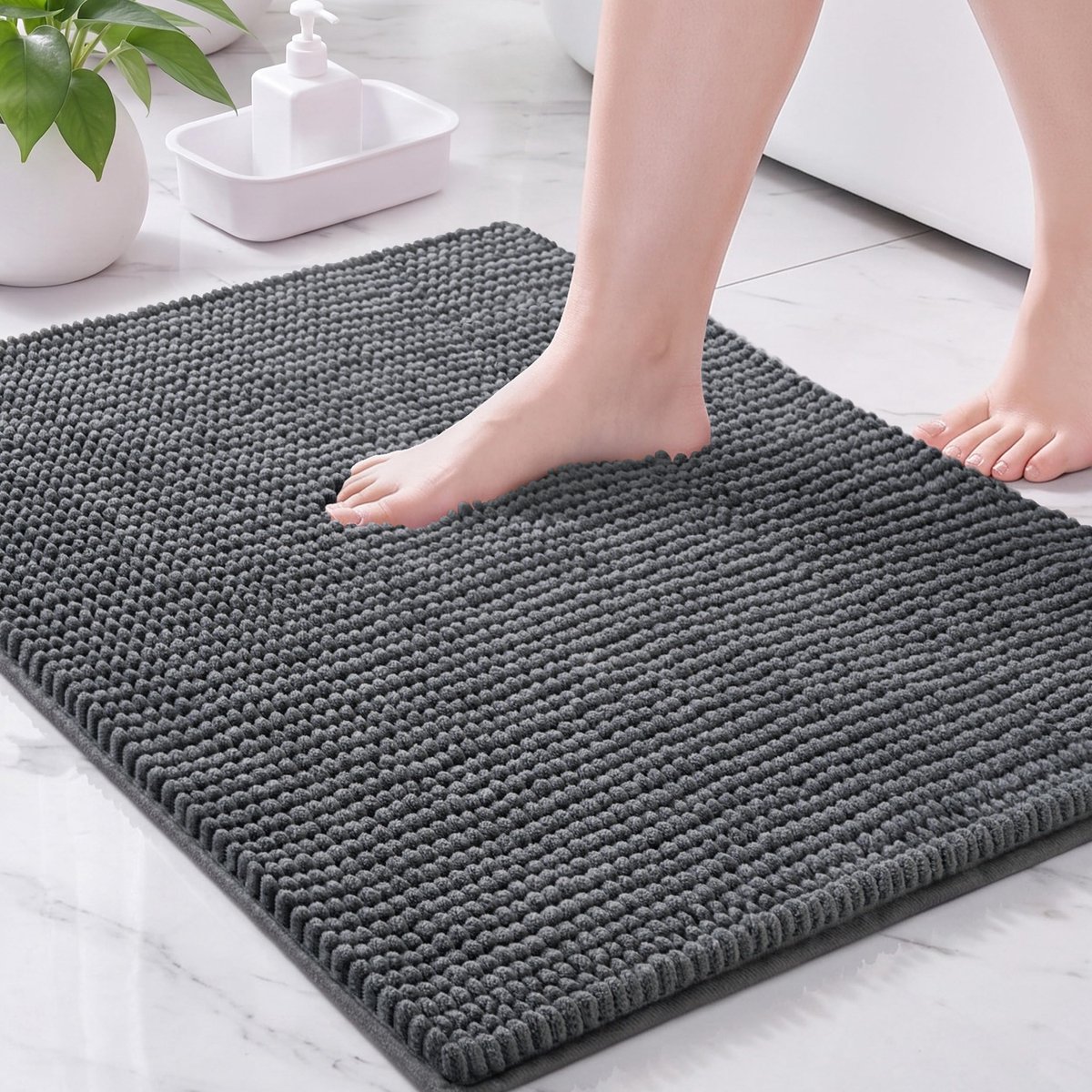 Chenille Badmat - voor Badkamer - 40x60 cm
