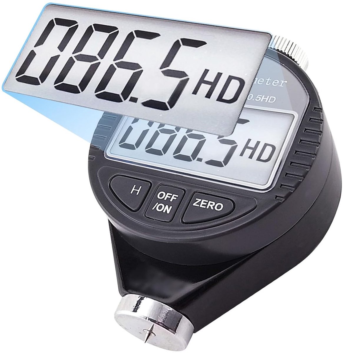 0-100HD Shore D hardheidsmeter Meter Digitale hardheidsschaal voor rubber, banden, plastic, thermisch plastic, vloeren, bowlingbal met groot LCD-scherm