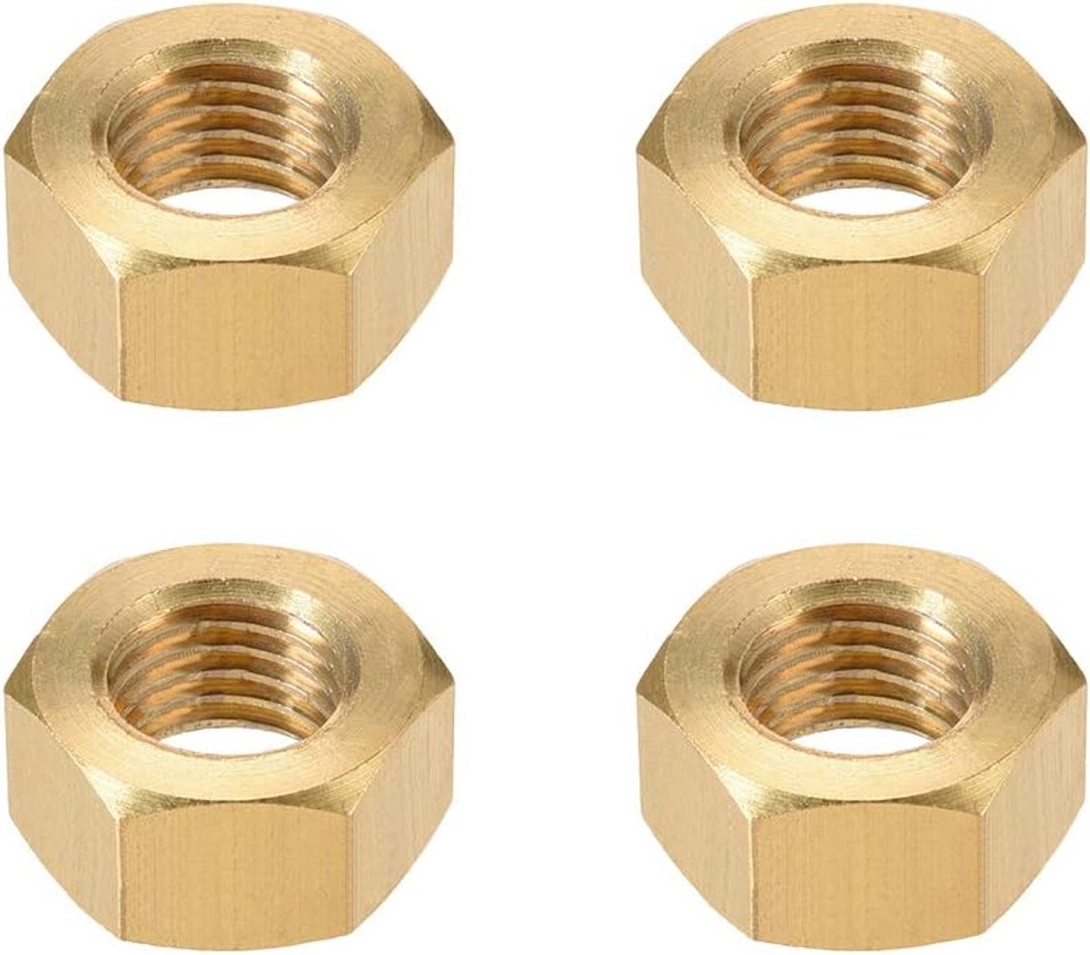 messing, hekmoer, metrisch, goudkleurig, 4 stuks M16 (4 pcs)