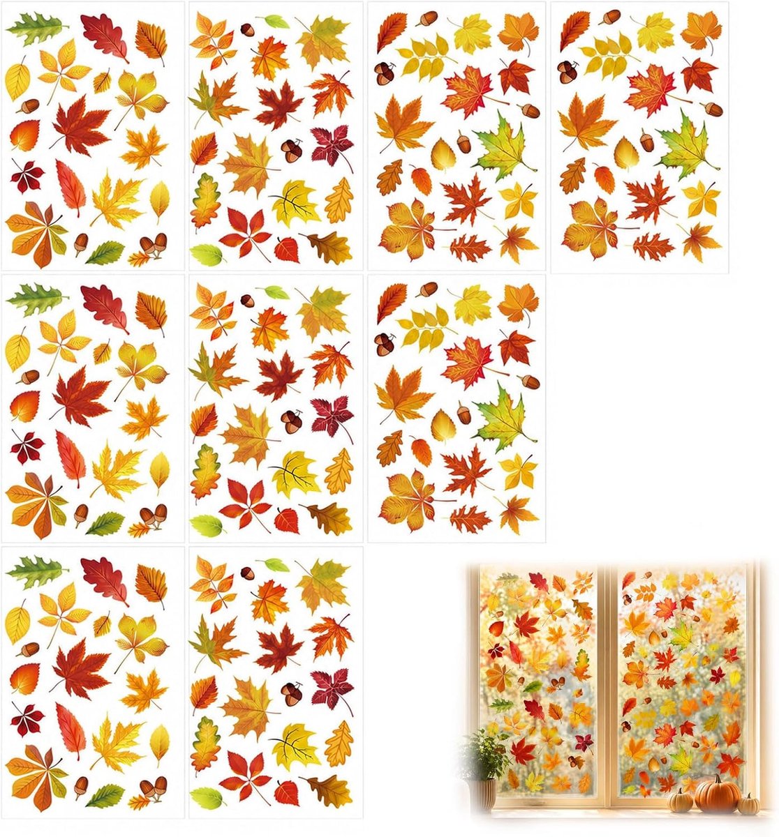 Raamstickers – Zelfklevend & Herbruikbaar, Premium Kwaliteit Decoratie voor Woonkamer & Etalage