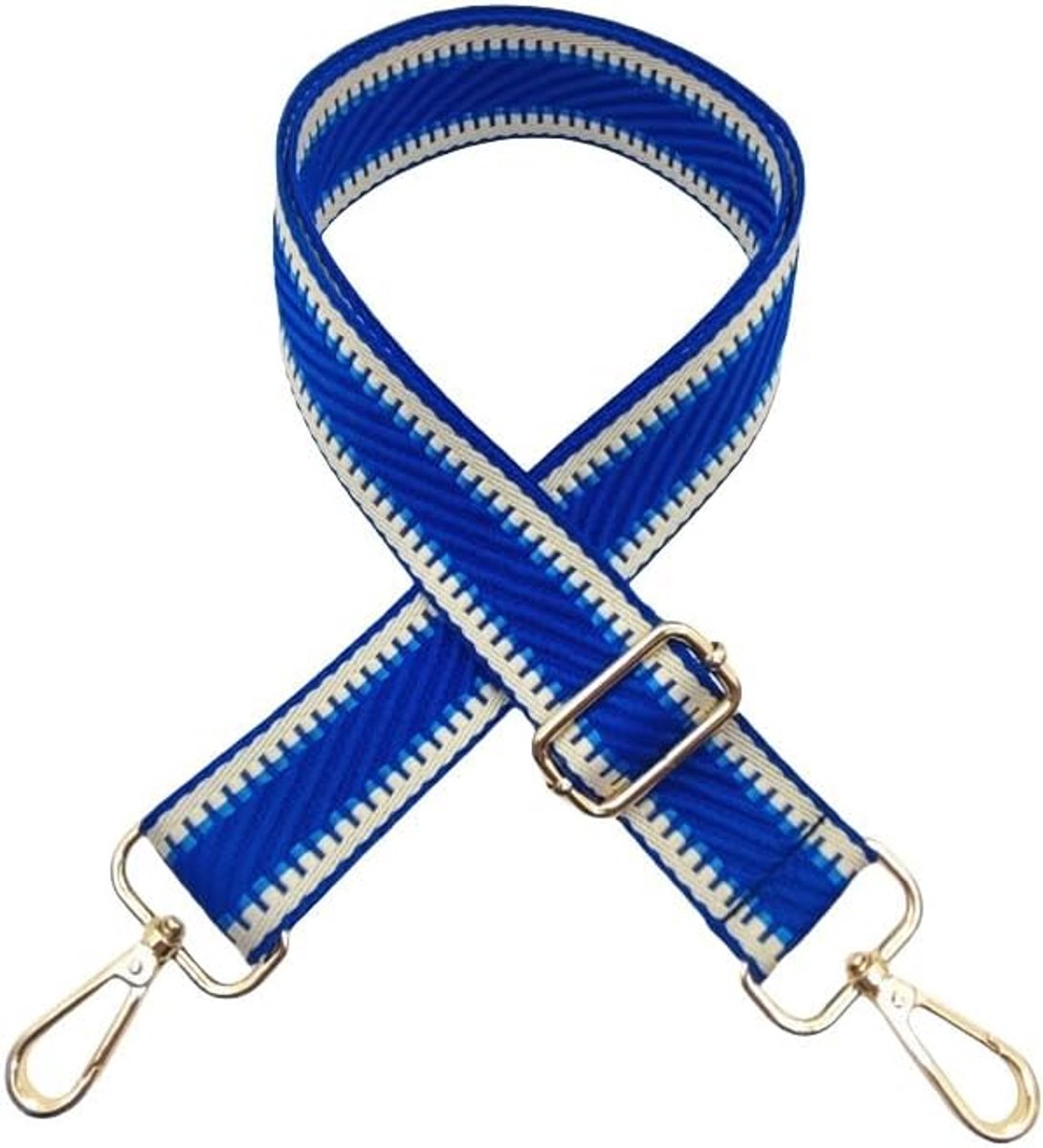 72-130 cm, verstelbare schouderriem voor tassen, 3,8 cm brede schouderriem, tasriemen om te wisselen, boho-stijl, vervangende draagriem, crossbody, handtas, riem - donkerblauw