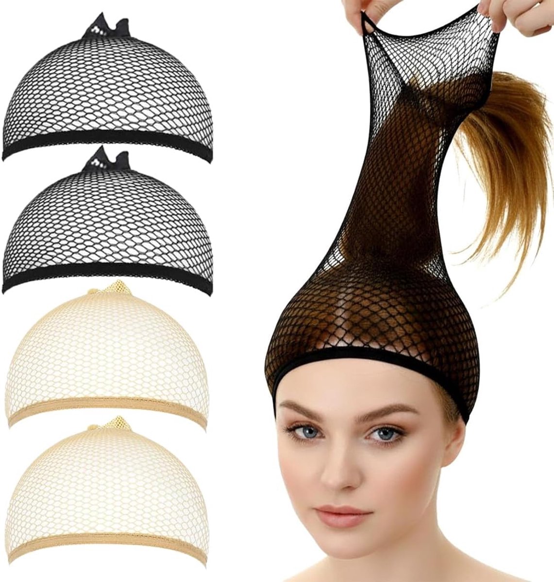 Pruikennet voor lang en dik haar