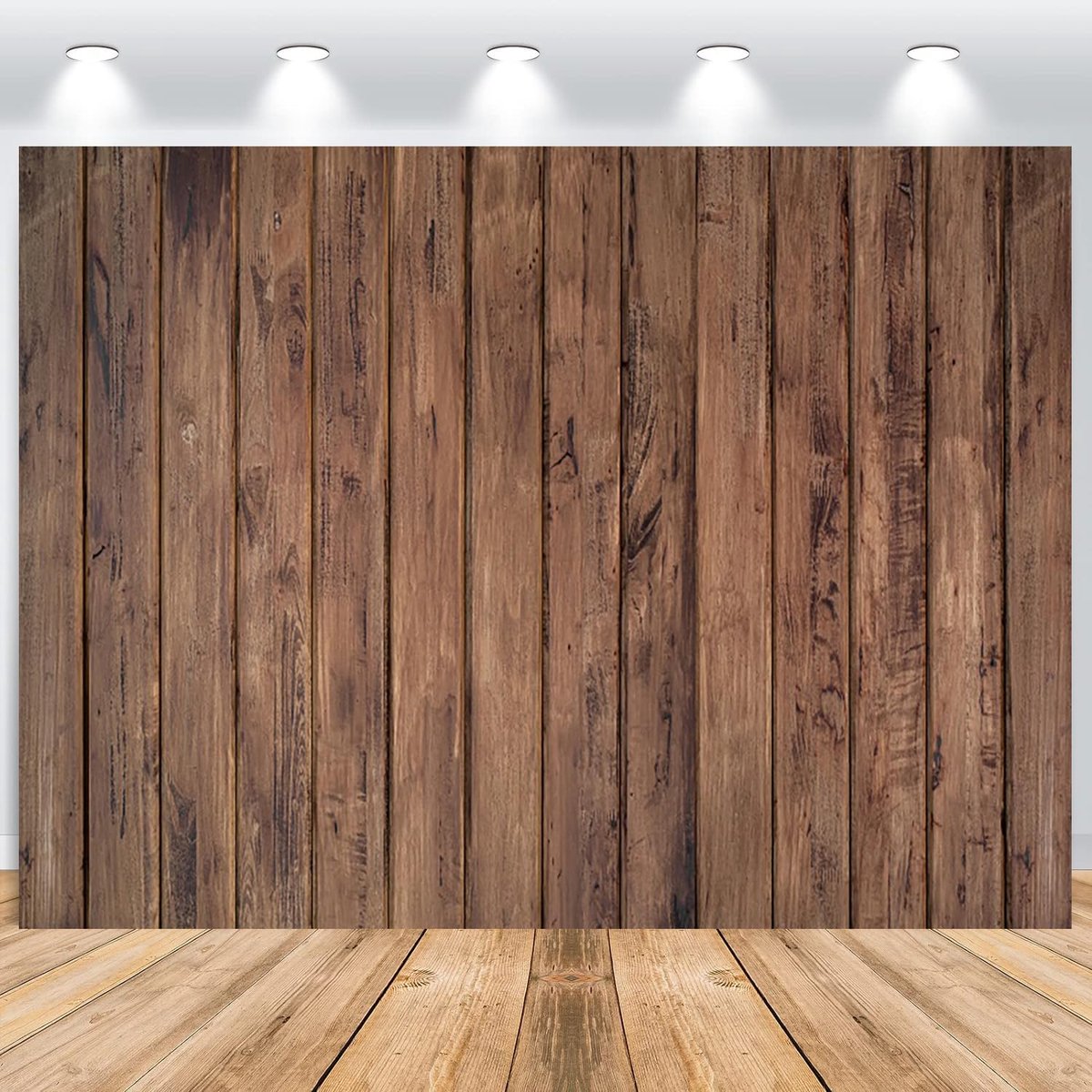Achtergrond, 3 x 2 m, retro bruine houten muur, natuurlijke houten kleur fotoachtergrond, vinyl fotografie-achtergrond voor babyborrel, verjaardagsfeestje, taarttafel, decoratie,