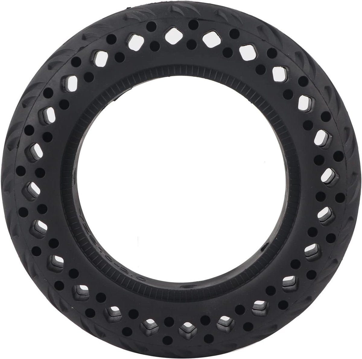 Scooterbanden, explosiebestendig, 25 x 5 cm, volledige honingraatbanden, antislip rubberen wielen, holle, schokabsorberende banden voor scooters