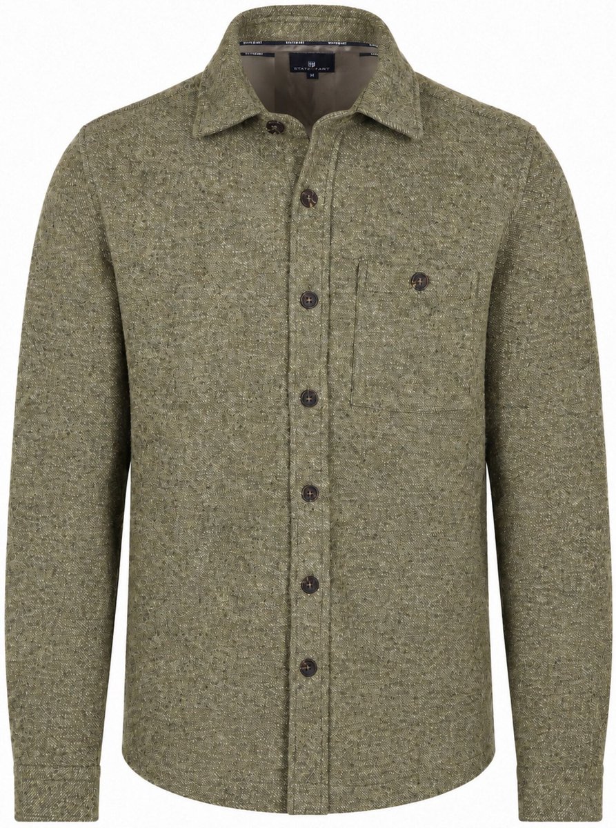 State of Art Overshirt Twill Moss Green - Maat 3XL - Heren