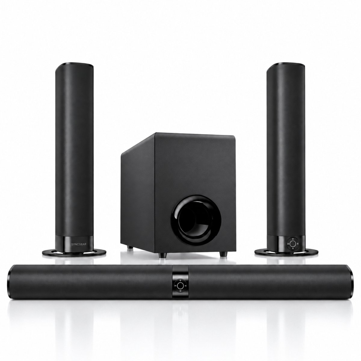 Afbeelding van Review SyncGear 2-in-1 Soundbar met Subwoofer 130W Bluetooth