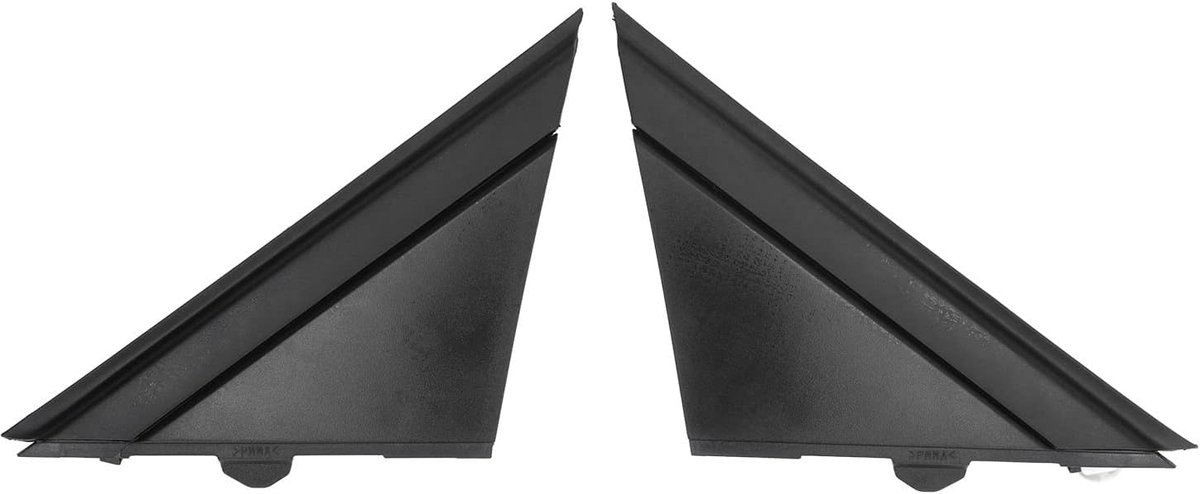 Deurspiegel Flag Molding - Set van 2 - Zwart - Vervangingsdecoratie voor 500 2012-2017
