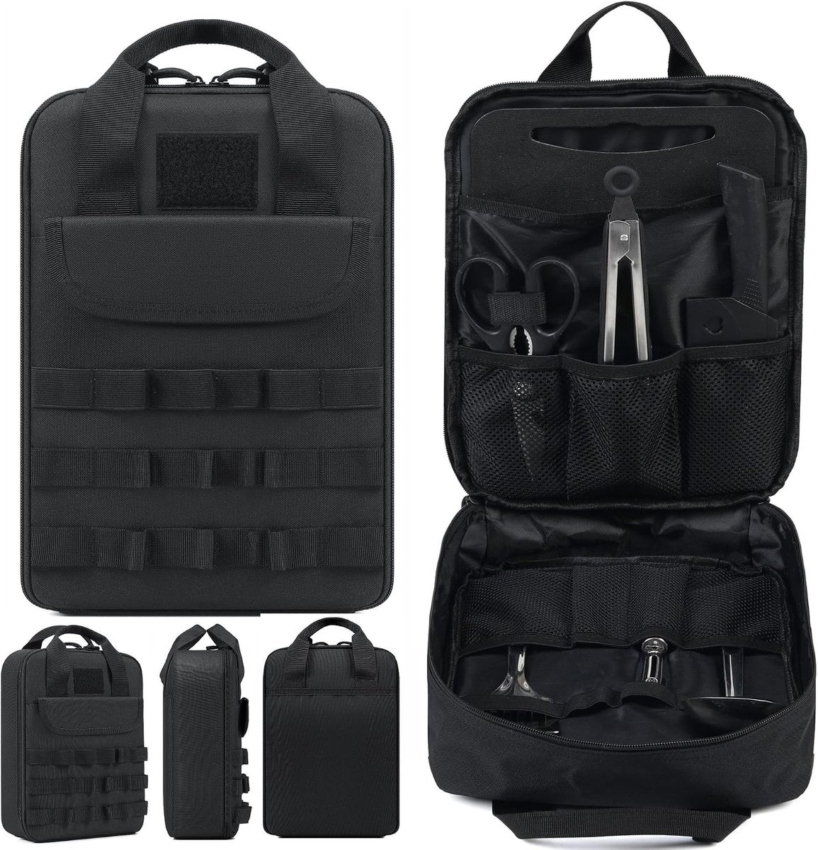 Bestektas, camping opbergtas, tactische keuken kookgerei organizer, kookgerei en picknick, waterdichte opbergtas met grote capaciteit
