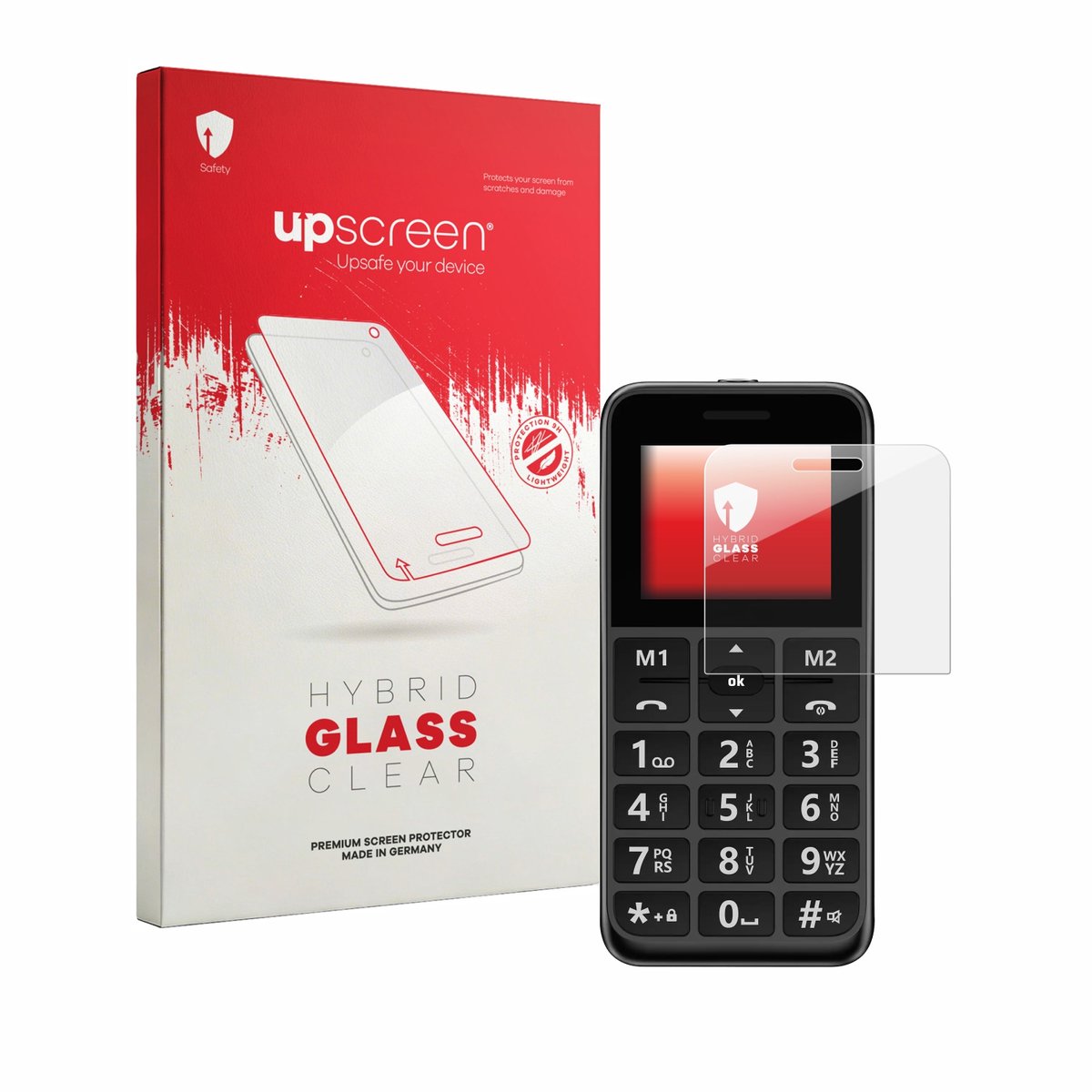 upscreen - Screenprotector voor Peaq PMP 92 - Folie Beschermfolie Beschermglas transparant