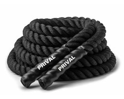 Prival Battle Rope – Zwaar Trainingskoord met Antislip Handgrepen – Voor Kracht, Conditie & HIIT – Fitness & Cross Training