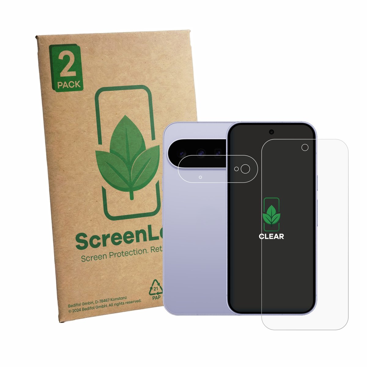 2 Stuks Screenprotector voor Google Pixel 11 (Voor+Camera) - Hoogwaardige Beschermfolie transparant