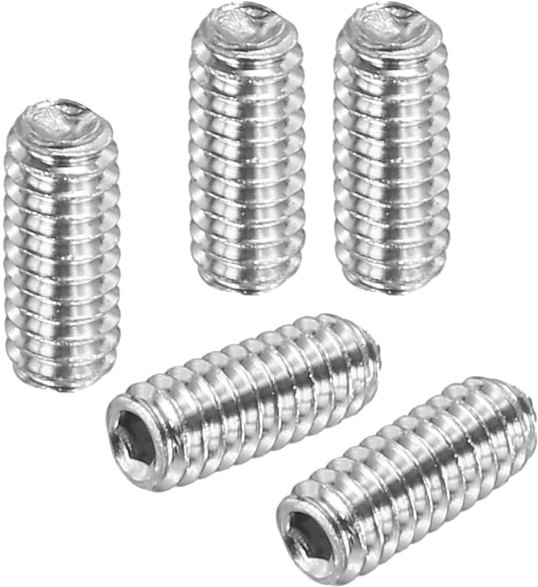 50 Stuks Hex Head Well Schroeven M2 x 5mm, RVS Platkop Schroeven voor Deuren en Verlichting Reparatie