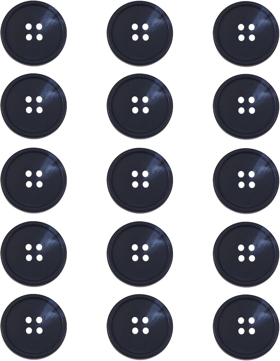 Knopen voor Gebreide jas om te Knutselen en Aan te Naaien (Blauw 25 mm)