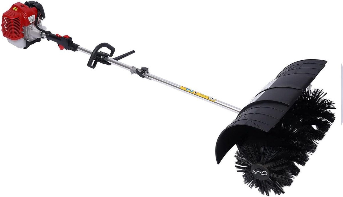 Draagbare Gasbezem, Power Cleaning Sweeper Handd Gas, Handmatige Veegmachine, Benzine Elektrische Sneeuwblazer, Achterveger