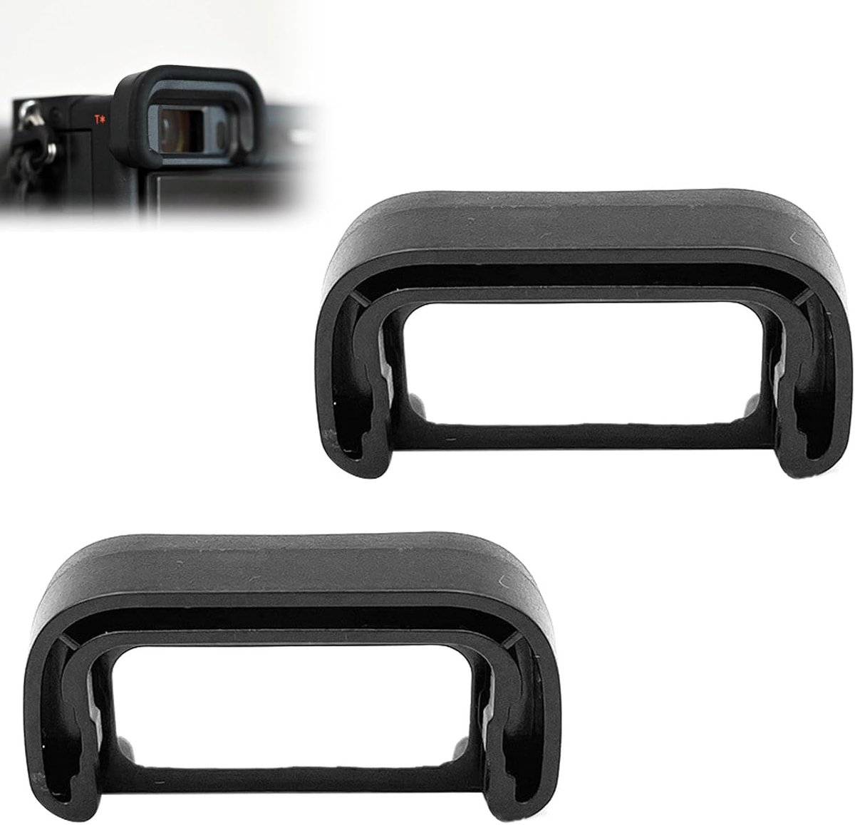Oogschelpen, camera-oogmasker voor Sony A6700/A7CR/A7CM2 micro-enkele lenscamera's, Alpha A6700 ILCE-6700 APS-C, camera vervangt Sony FDA-EP20 Eyecup, zoekerbescherming accessoires