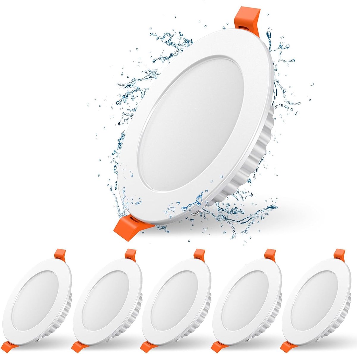 Inbouwspot 230V, ultraslanke 7 W badkamer inbouwverlichting LED spot