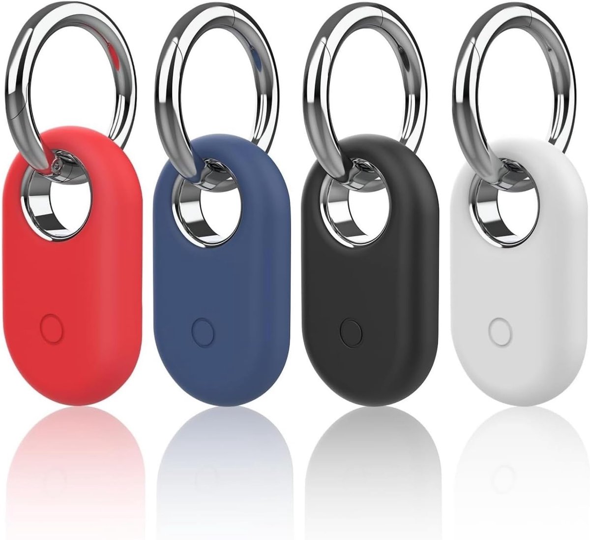 Hoes voor Samsung Galaxy Smarttag 2,4 stuks hoes voor Samsung Galaxy SmartTag 2 met sleutelhanger, GPS-tracker, hanger, beschermhoes voor Samsung Smart Tag 2, accessoires