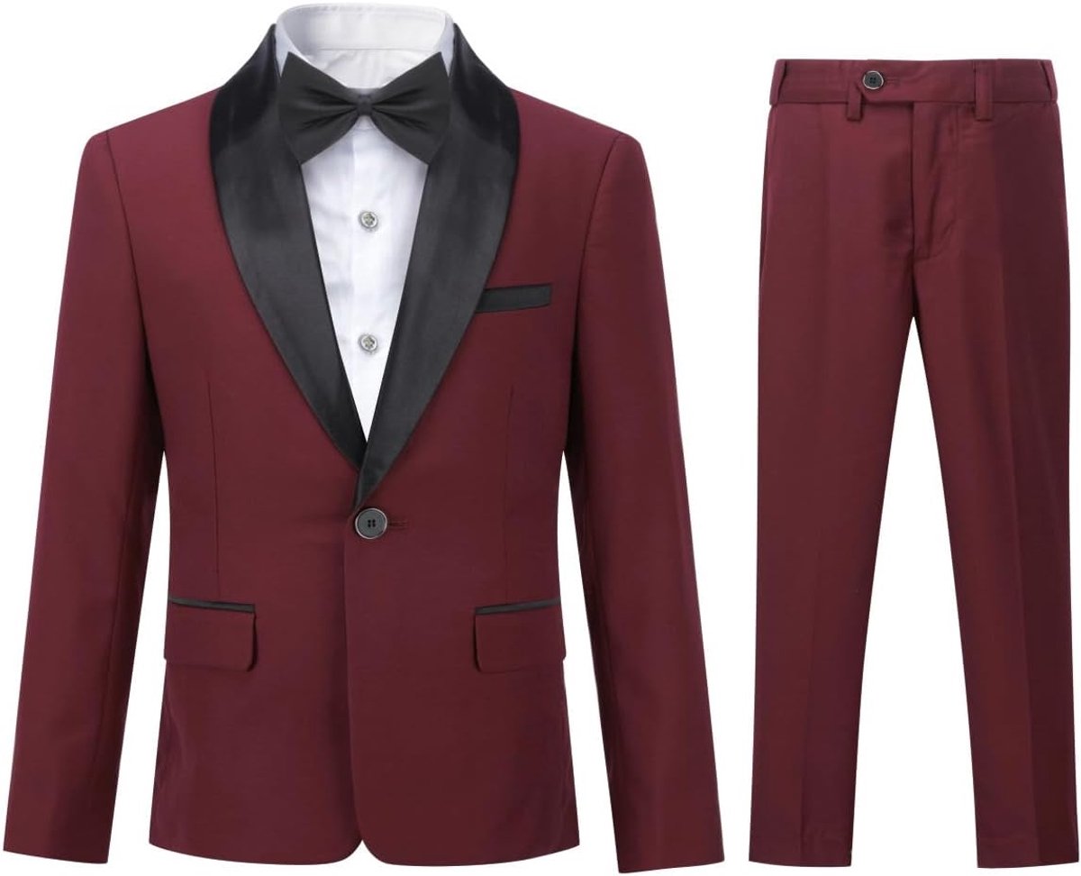 Tweedelig kostuum voor jongens, omslagdoek, één knoop, elegante en comfortabele bruiloftsbanket jurk