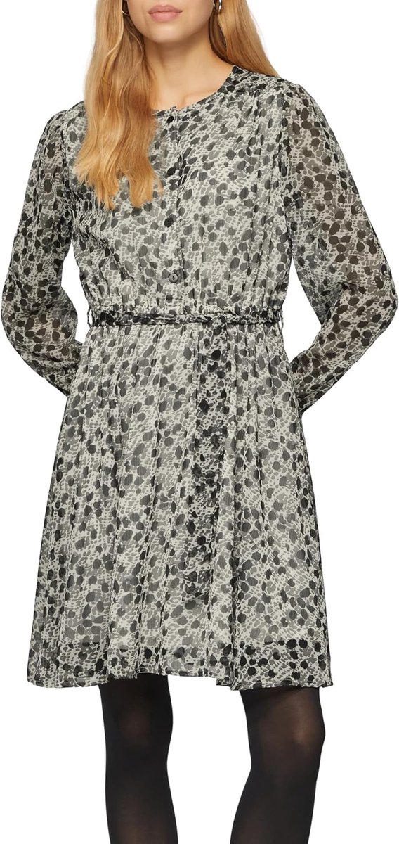 Dames Chiffon jurk met all-over print