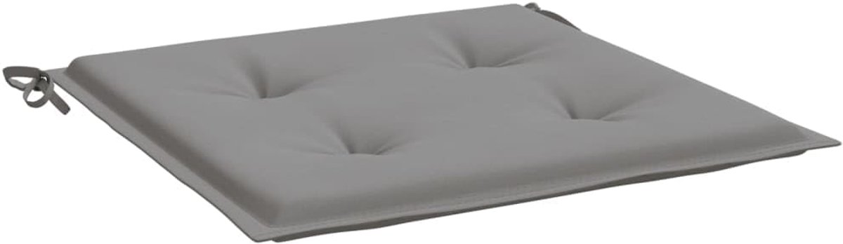 Zitkussen voor terrasmeubels, zitkussen voor buiten, tuinstoelkussen, 6 stuks, grijs, 50 x 50 x 3 cm Oxford-stof