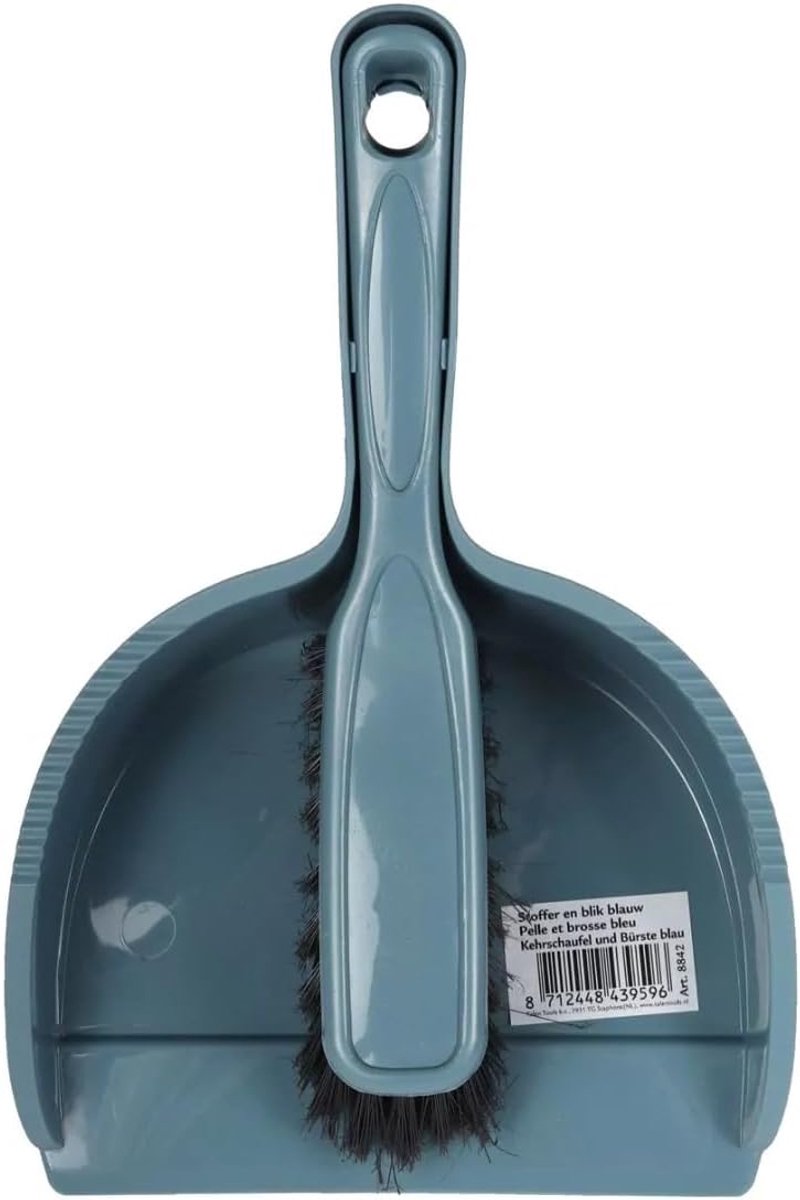 Tools – Stoffer en blik – Blauw – Compact – Kliksysteem