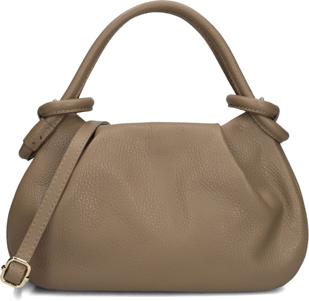 Notre-V Lucca Handtassen Dames - Taupe - Maat ONESIZE