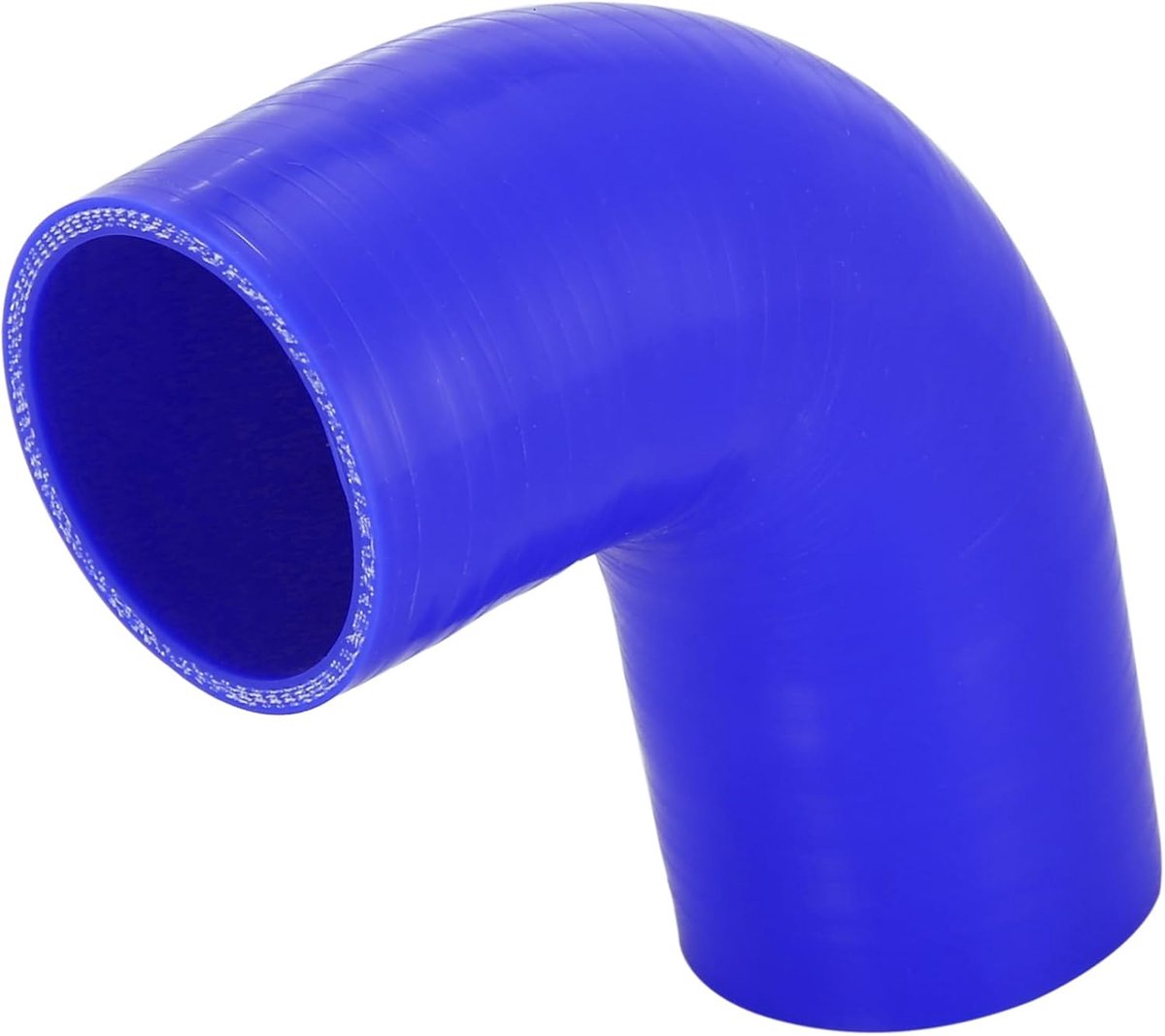 Dailygoods- Siliconen Slang 90 Graden Elleboog - Reserveonderdeel - Universeel - Blauw - Binnendiameter 57 mm - Duurzaam Materiaal - Koelslang