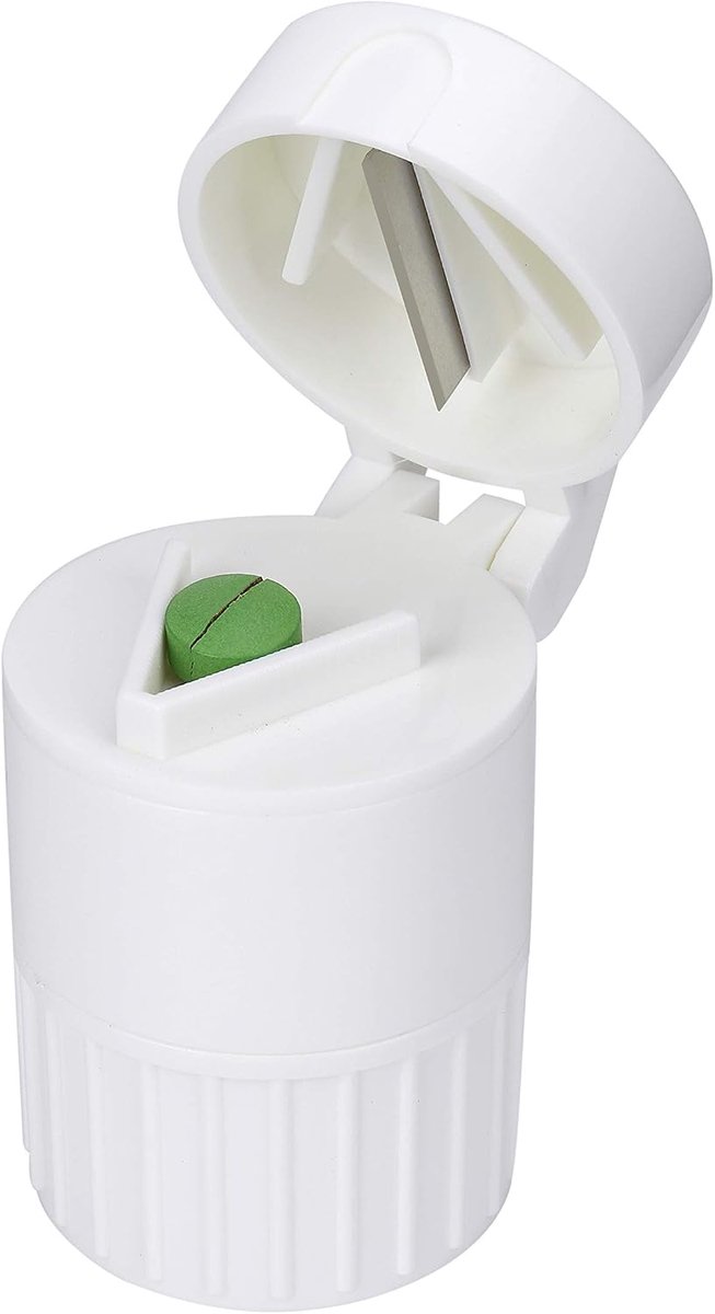 Pillensnijder en pillendoos 4-in-1 voor kinderen en ouderen